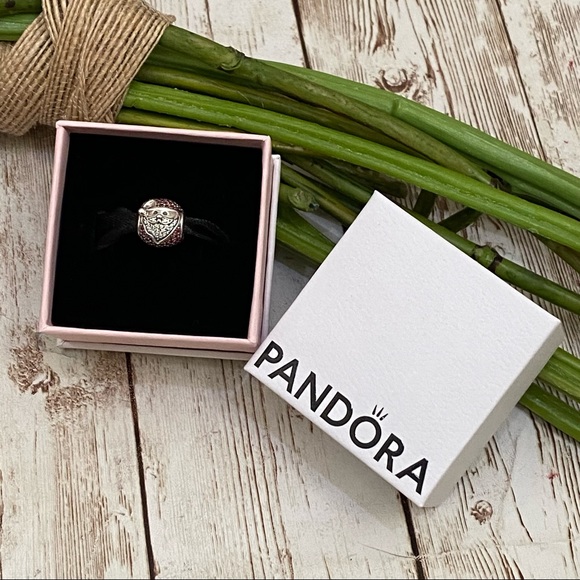 Authentic Pandora Sparkling Jolly Santa Red/Clear CZ Christmas Holiday Charm - Picture 3 of 9